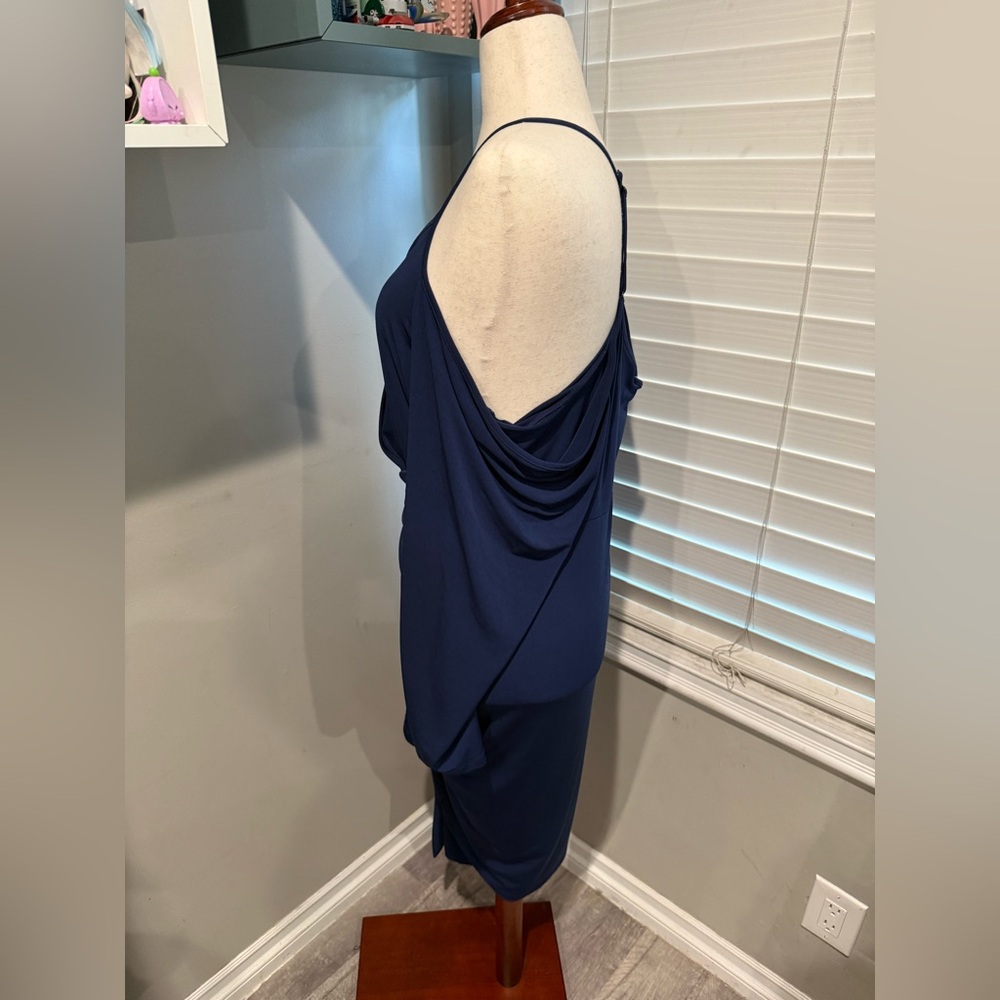 ASOS Plus Faux Wrap Off Shoulder Dress‎ - Picture 3 of 7